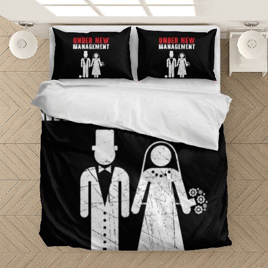 Bride And Groom Wedding Day Marriage Just Married Bedding Sets