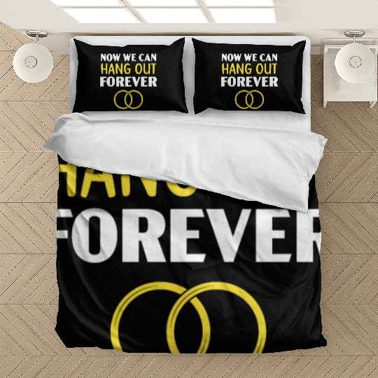 Bride And Groom Wedding Day Marriage Just Married Bedding Sets