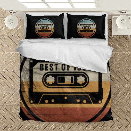 40 Best Of 1982 Cassette Tape Bedding Sets