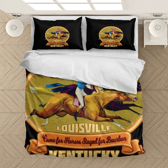 Louisville Kentucky Horse Racing Bourbon Derby Bedding Sets