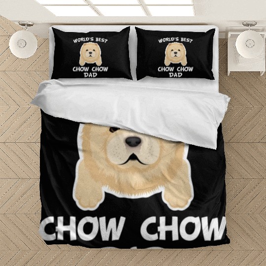 World s Best Chow Chow Dad Bedding Sets