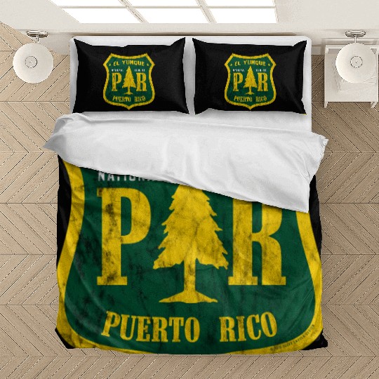 El Yunque National Forest Puerto Rico Shield Look Bedding Sets