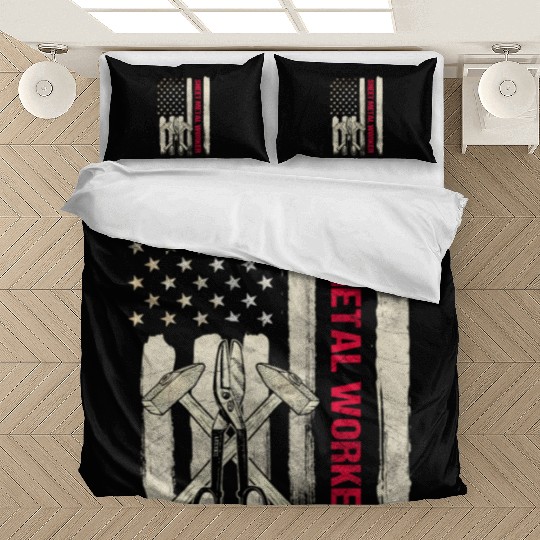 Sheet Metal Worker On Back Of Bedding Sets