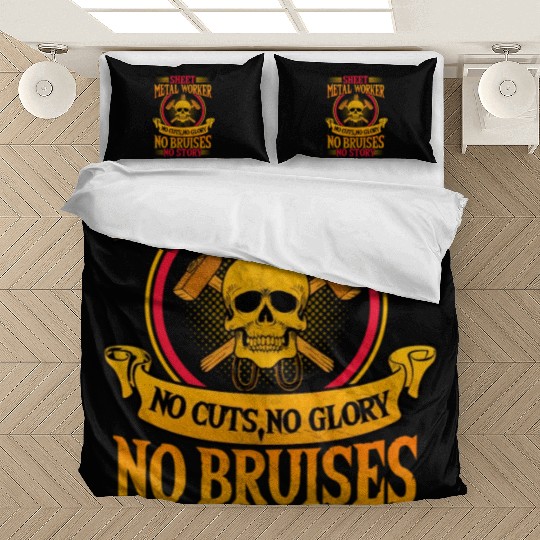 Sheet Metal Worker On Back Of Bedding Sets