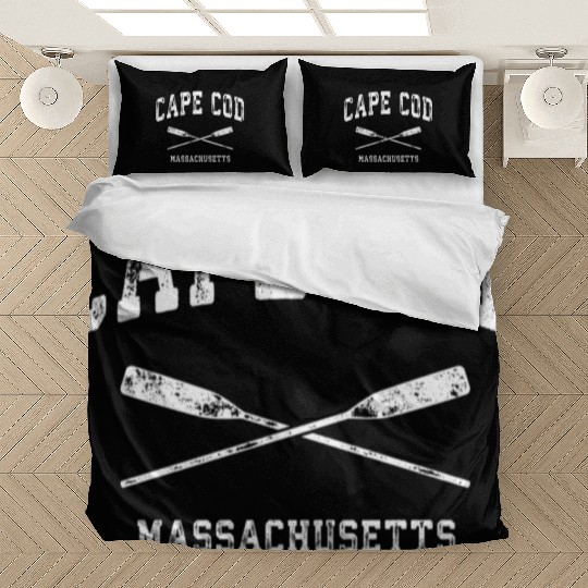 Cape Cod Massachusetts Nautical Crossed Oars Bedding Sets
