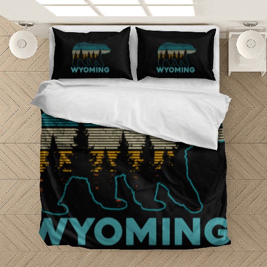 Wyoming Grizzly Bear Nature Hiking Bedding Sets