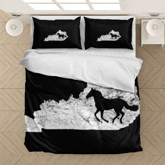 Kentucky Map Horse Kentucky Bedding Sets