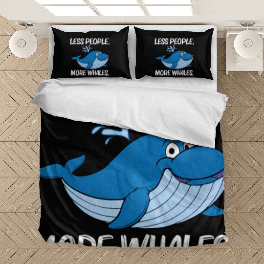 Whale For Orca Narwhal Blue Whales Bedding Sets