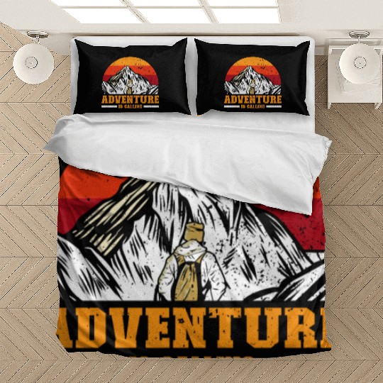 Adventure is Calling hiker Mountaineer Climber Bedding Sets