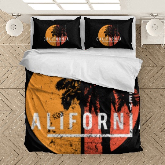 Berkeley California Cool Palm Tree Native Bedding Sets