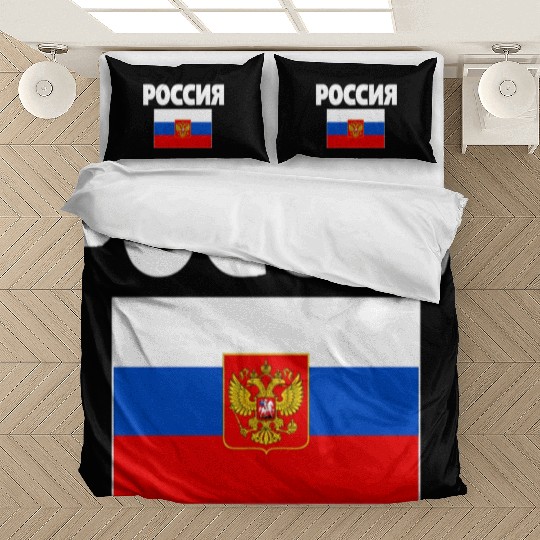 Russia Flag Russian Poccna Flags Bedding Sets
