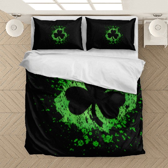 2-Sided Erin Go Bragh Shamrock Celtic Knot And Bedding Sets