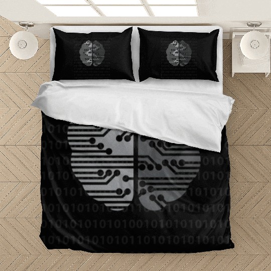 Computer Circuit Digital Brain Ai Neural Network Bedding Sets