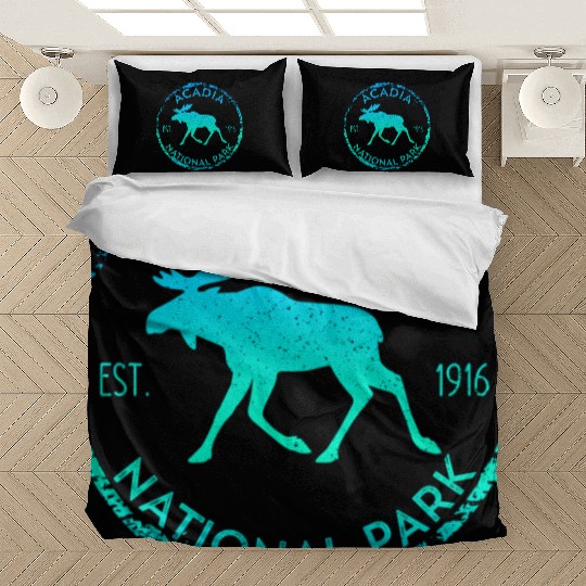 Acadia National Park Np Maine Moose Bedding Sets