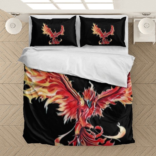 Phoenix From The Ashes Mythical Fire Bird Phoenix Bedding Sets