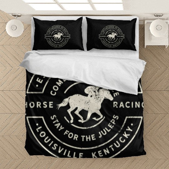 Derby Day Kentucky Horse Racing And Mint Juleps Bedding Sets