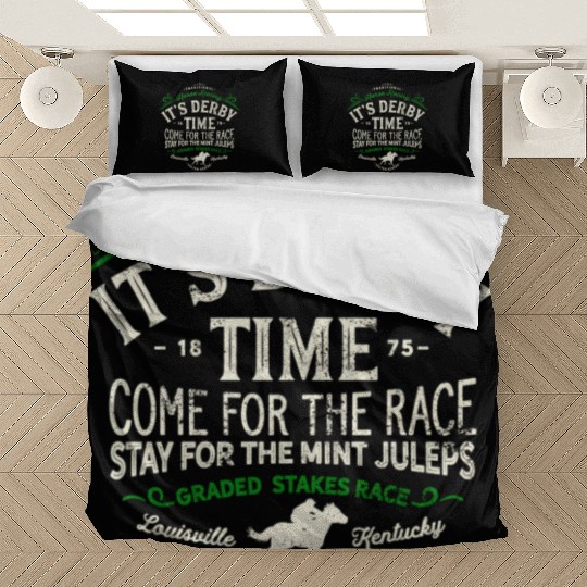 Derby Time Louisville Kentucky Horse Racing Bedding Sets