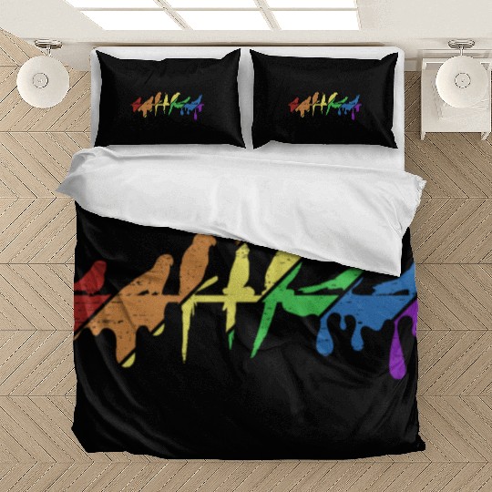 Bird Cockatiel Birds FLower Birding Birdwatching Bedding Sets