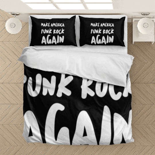 Make America Punk Rock Again Dad Tattoos Punker Bedding Sets