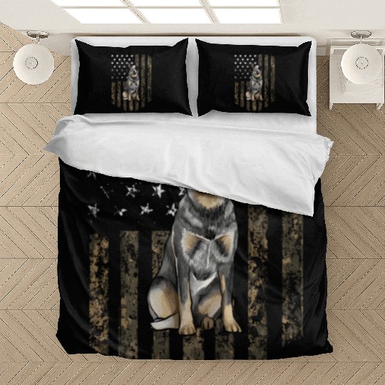Camo American Flag Australian Cattle Dog 4Th Of Bedding Sets