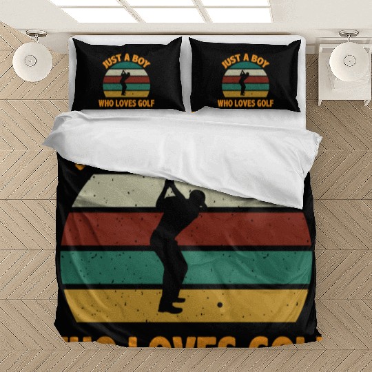 Just A Boy Who Loves Golf Bedding Sets
