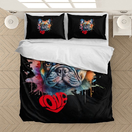 I Love My frenchie Sarcastic and funny gift Bedding Sets