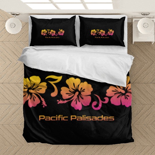 Pacific Palisades California Hibiscus Souvenir Bedding Sets
