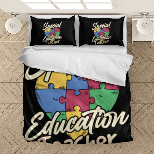 Special Education Teacher Cute Sped Awareness Bedding Sets