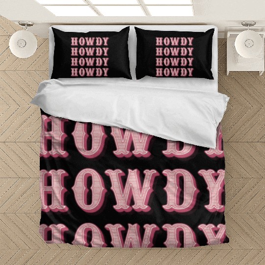 White Cowgirl Howdy Rodeo Western Cory Southern Bedding Sets
