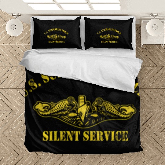 Us Submarine Force Silent Service Veteran Submarin Bedding Sets