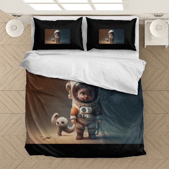 Cosmic Steps: The Baby Astronaut's Journey Bedding Sets