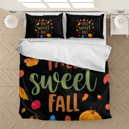 Fall Sweet Fall Hello Fall Happy Fall Wo Autumn Bedding Sets