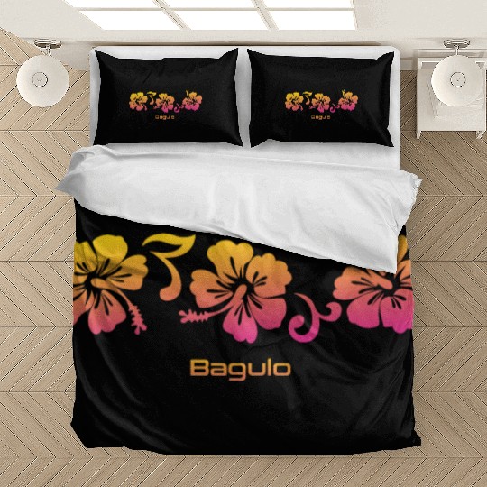 Bagulo Philippines Hibiscus Souvenir Vacation Bedding Sets