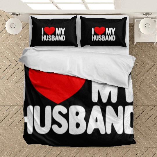 I Love My Husband Red Heart Wife I Love My Husband Bedding Sets