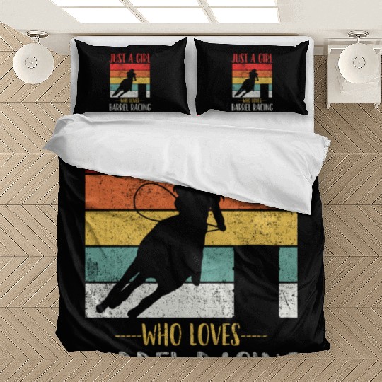 Barrel Racing Cowgirl Vintage Bedding Sets