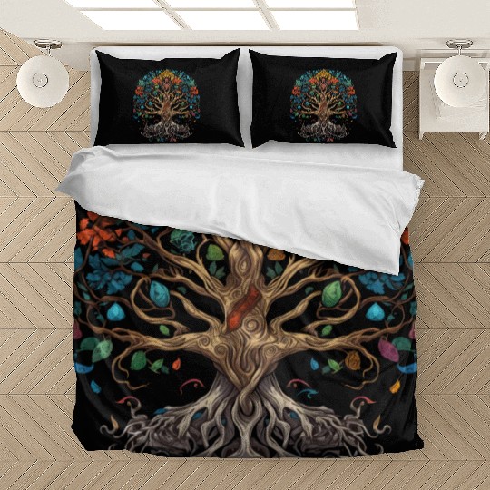 Epic Legendary Viking Tree of Life,Plant Lover Bedding Sets