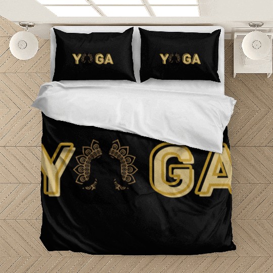 Yoga poses for love Bedding Sets