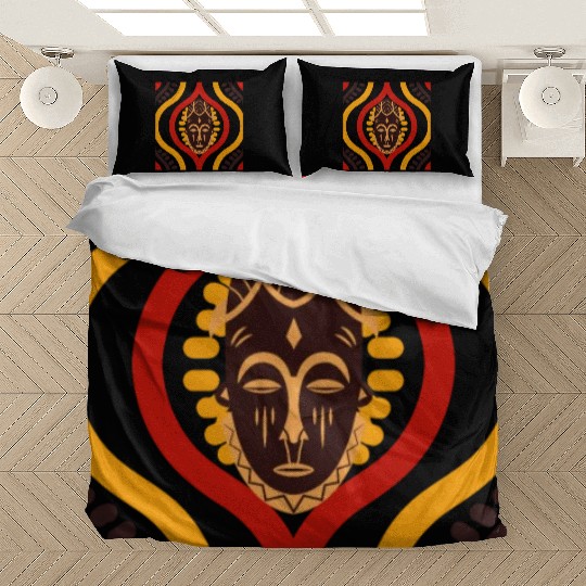Gothic Mystic African Mask Bedding Sets Design