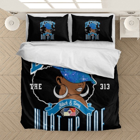 313 Detroit Area Code Unapologetically Bedding Sets