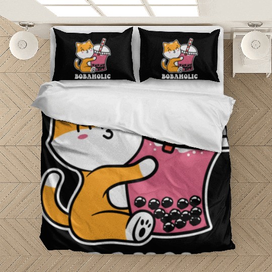 Bubble Milk Boba Tea Tapioca Pearls Lover Funny Bedding Sets