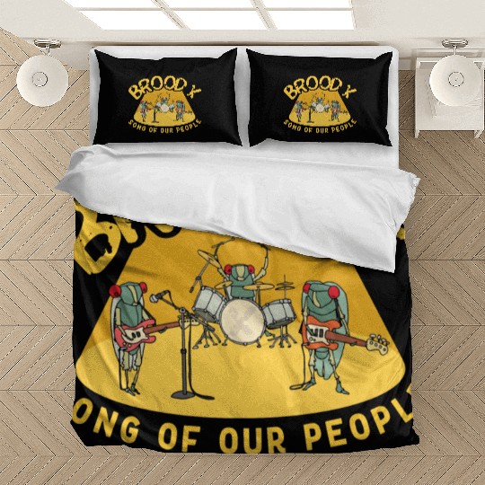 Cicada Brood X Cicada Invasion Cicada Song Tour Bedding Sets