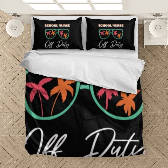 school nurse off duty Bedding Sets