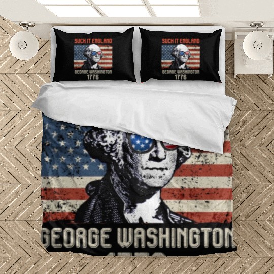 Suck it England George Washington 1776 USA Bedding Sets