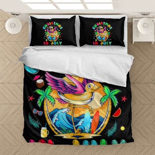 Just A Girl Who Loves Christmas In July Summer Bedding Sets