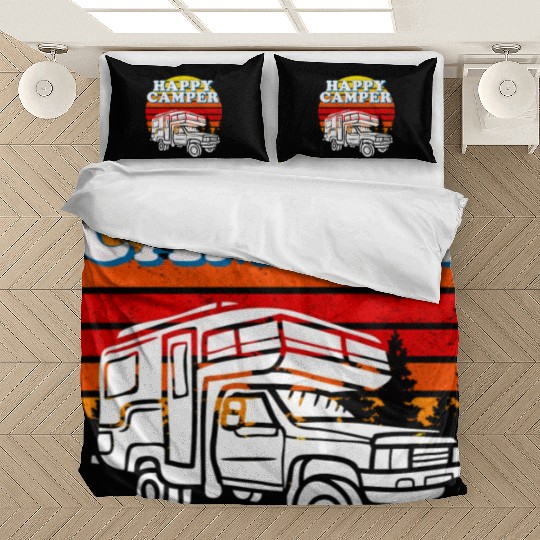 Happy Camper Funny Camping Lover Bedding Sets