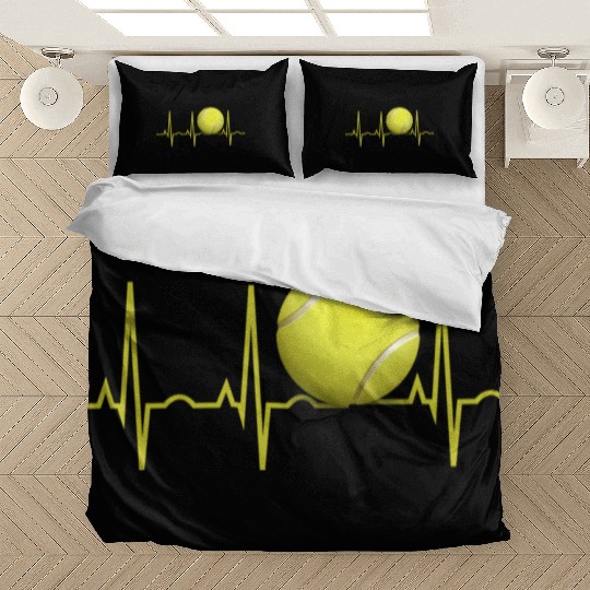 Tennis Heartbeat Tennis For Players Coaches Bedding Sets