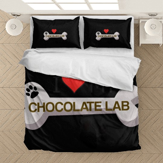 Chocolate Labrador - I Love My Chocolate Lab Bedding Sets