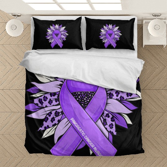 Pancreatic Cancer Sunflower Pancreatic Cancer Bedding Sets