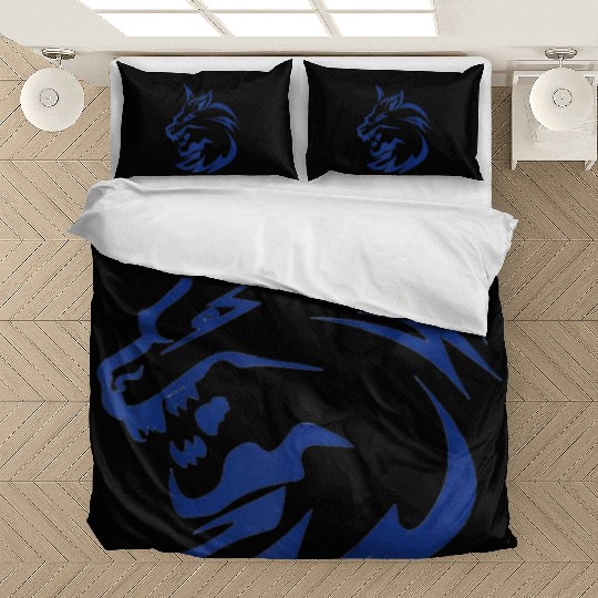 lightning lone wolf design raglan baseball Bedding Sets Tan