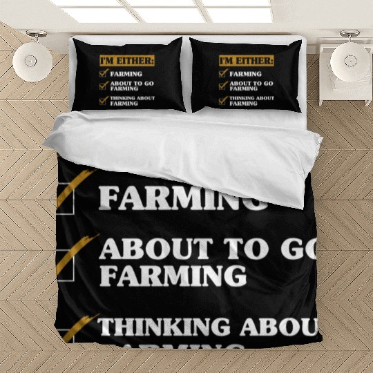 Funny Farmer Saying Bedding Sets